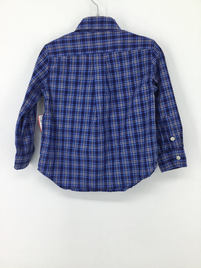 Ralph Lauren Child Size 2 Blue Plaid Shirt - boys