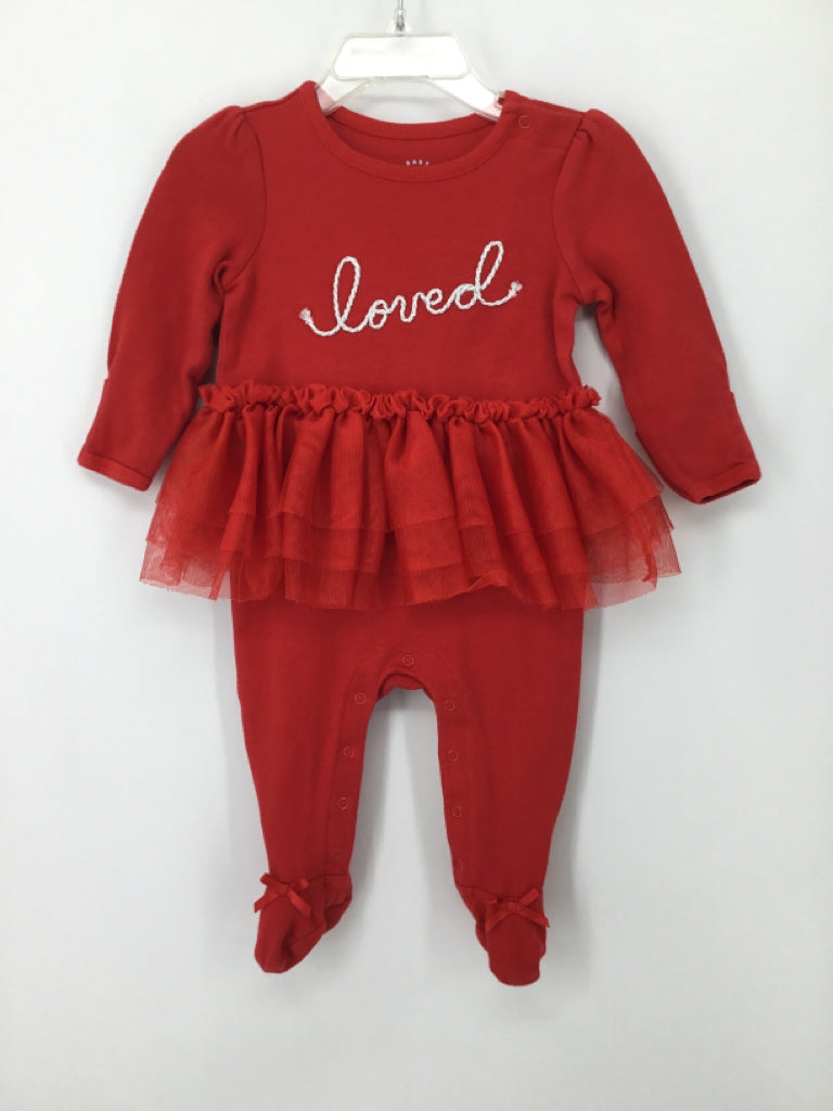 Cat & Jack Child Size 3-6 Months Red Outfit - girls