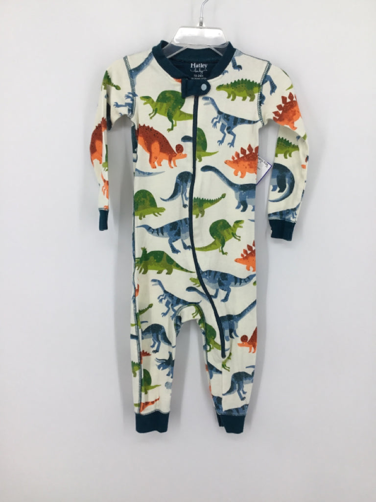 Hatley Child Size 18-24 Months Multi-Color Dinosaur Pajamas - boys
