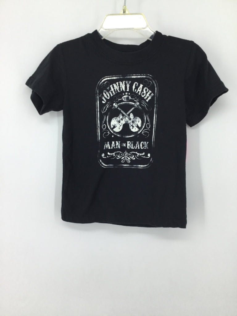 Cash Child Size 2 Black screen printed T-shirt - boys