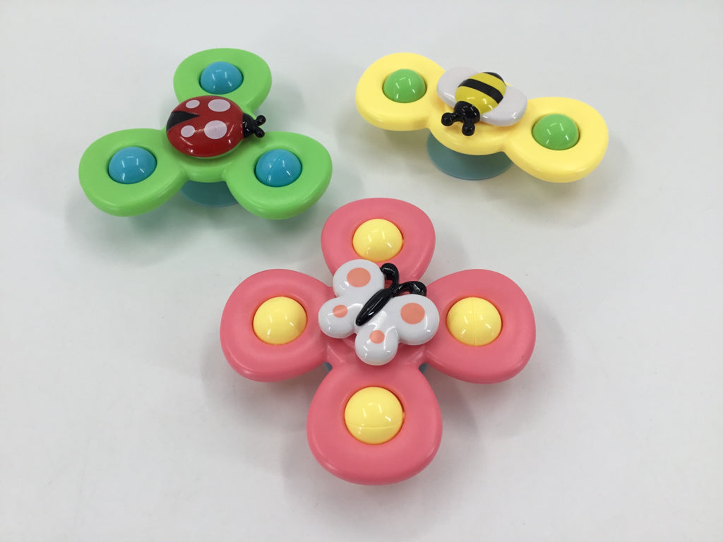 Suction Cup Spinner Toys - 3 pcs