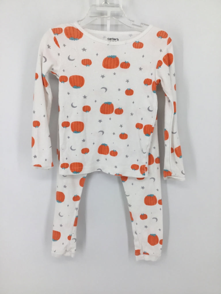 Just One You Made by Carters Child Size 4 Orange Halloween Pajamas