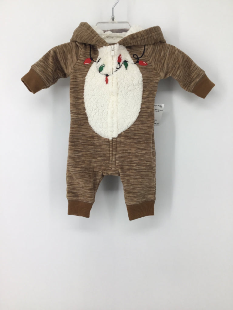 Just One You Made by Carters Child Size Newborn Tan Christmas Outfit