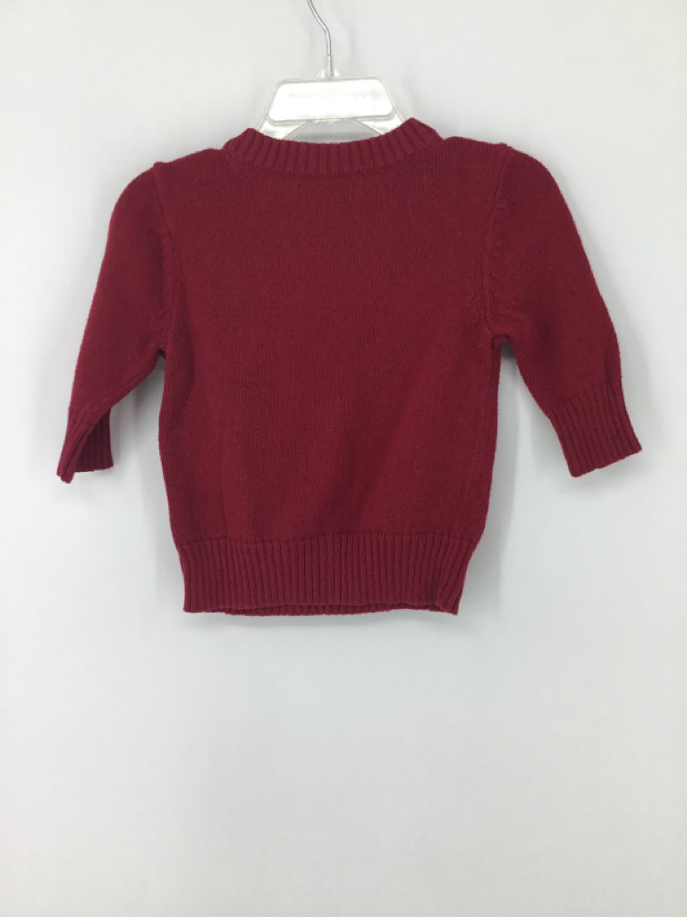 Babygo Child Size 3-6 Months Red Solid Sweater - boys
