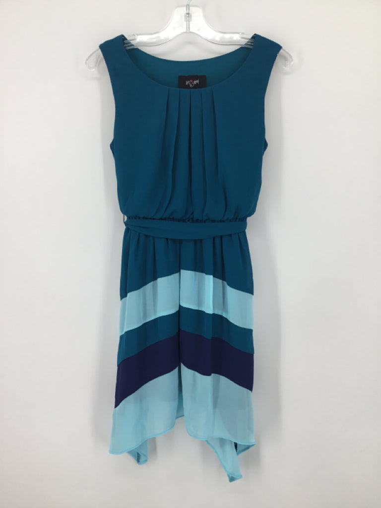 i.n. girl Child Size 8 Teal Dress - girls