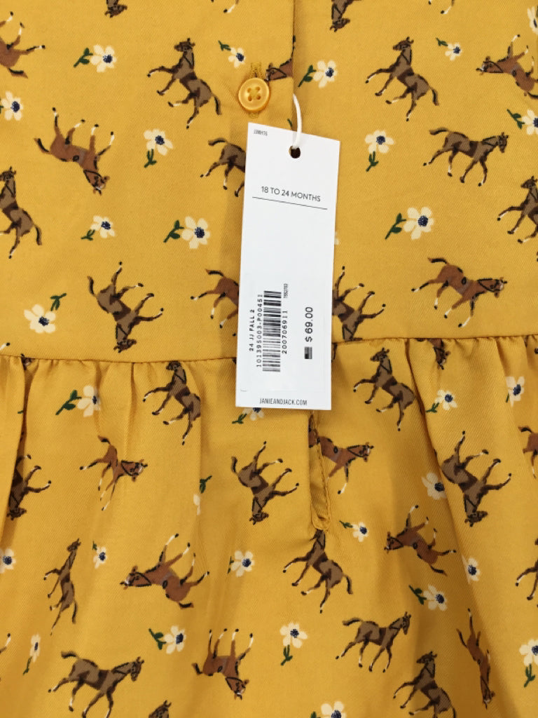 Janie and Jack Child Size 18-24 Months Yellow Dress - girls