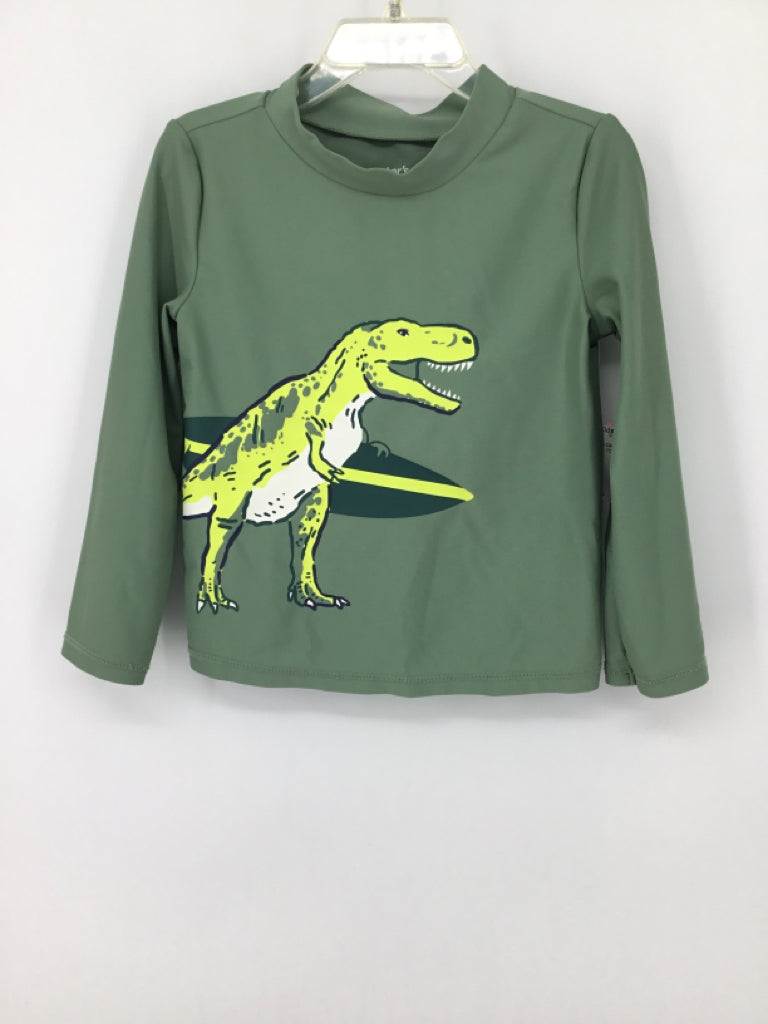 Just One You Made by Carters Child Size 3 Green screen printed Swimwear - boys