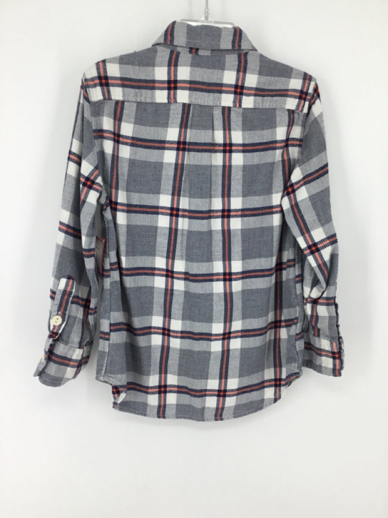 Crewcuts Child Size 4 Gray Plaid Shirt - boys