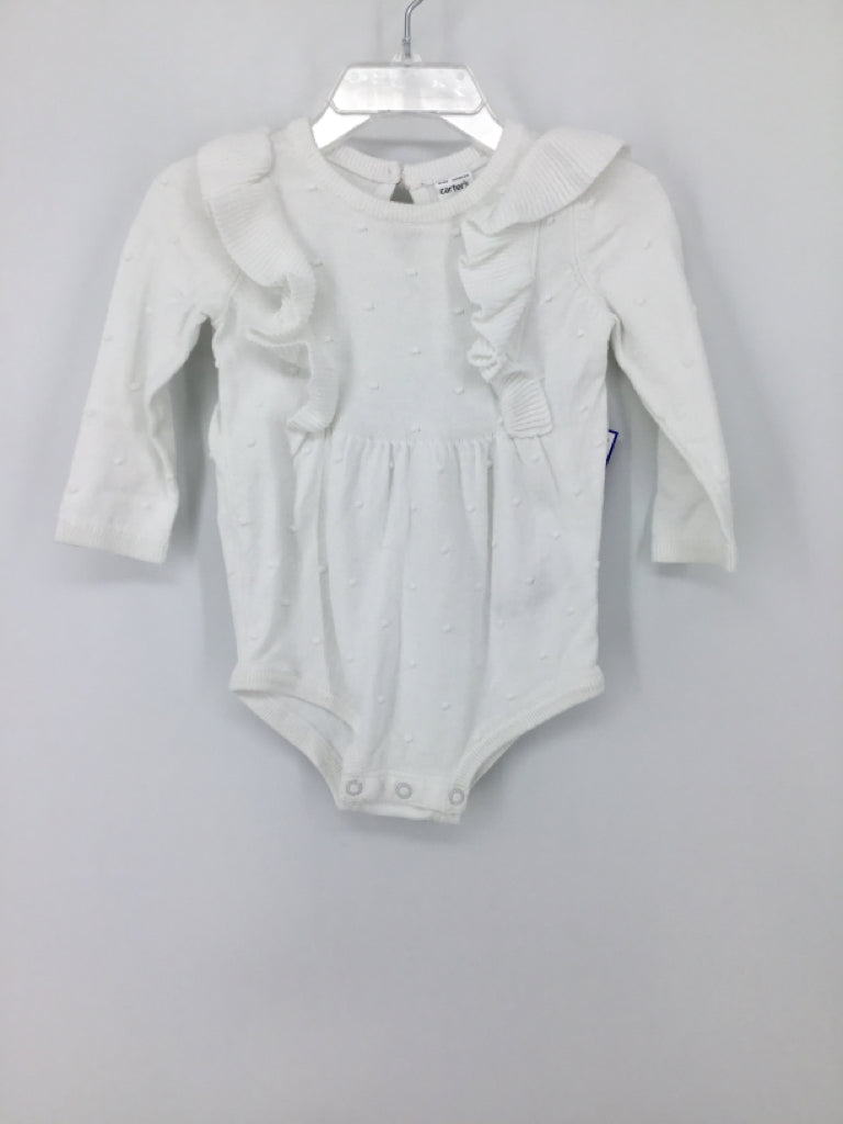 Carter's Child Size 9 Months White Outfit - girls