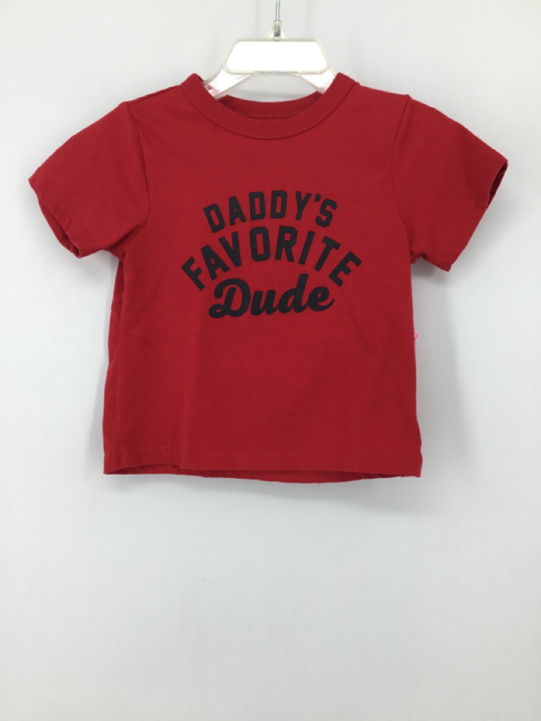 Childrens Place Child Size 12-18 Months Red screen printed T-shirt - boys