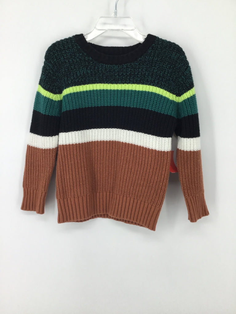 Cat & Jack Child Size 2 Multi-Color Stripe Sweater - boys