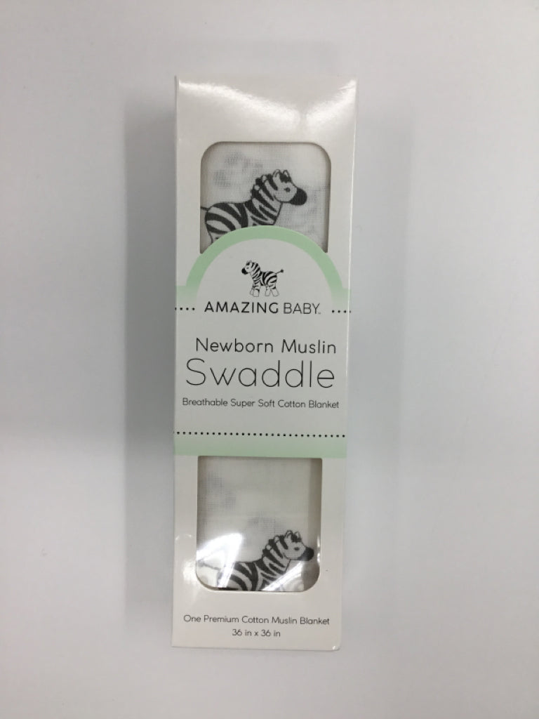 Amazing Baby Newbprn Muslin Swaddle Blanket