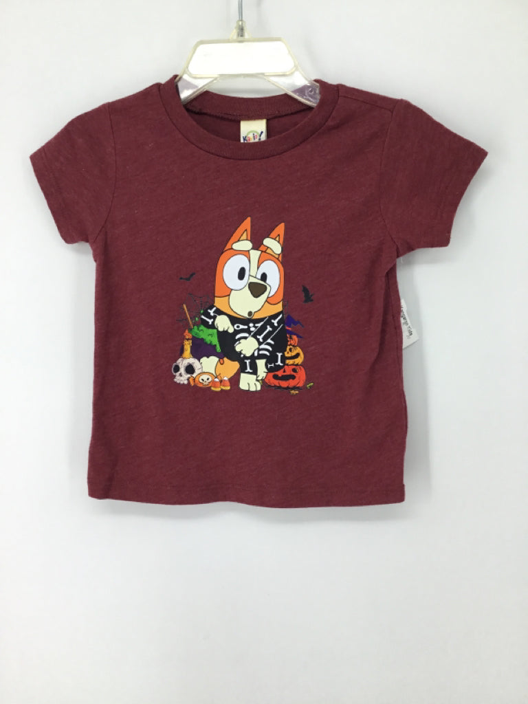 Kavio! Child Size 12 Months Burgundy Halloween T-Shirt