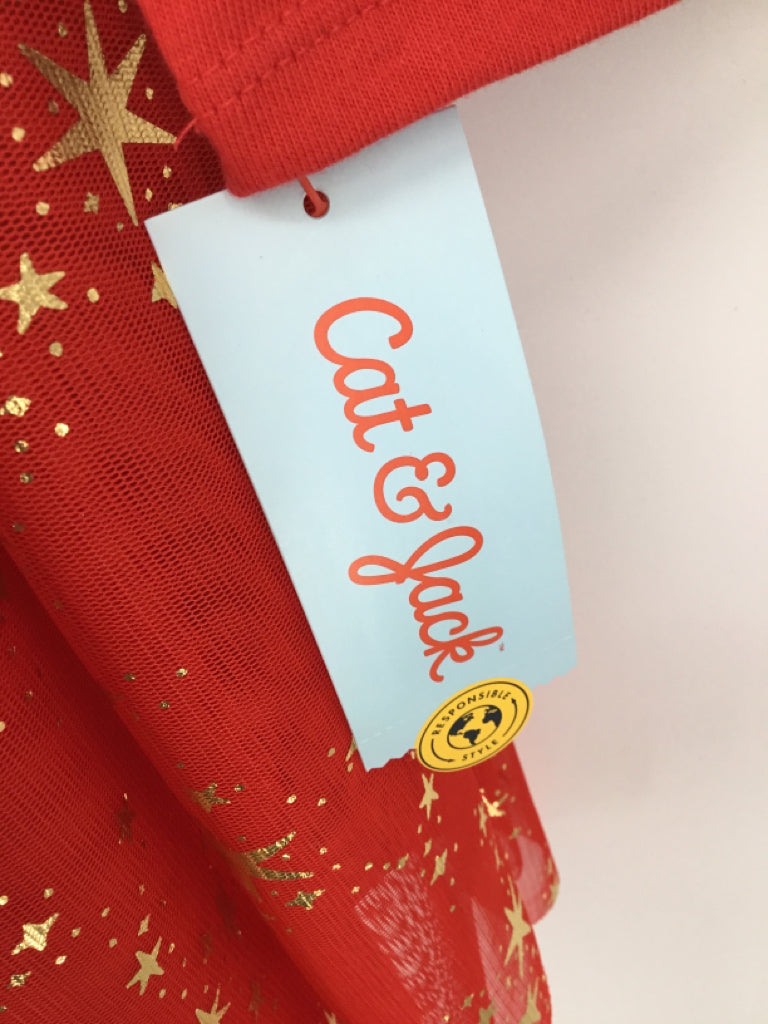 Cat & Jack Child Size 10 Red Stars & Stripes Dress