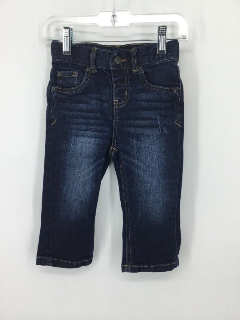 Cat & Jack Child Size 18 Months Blue Solid Jeans - boys