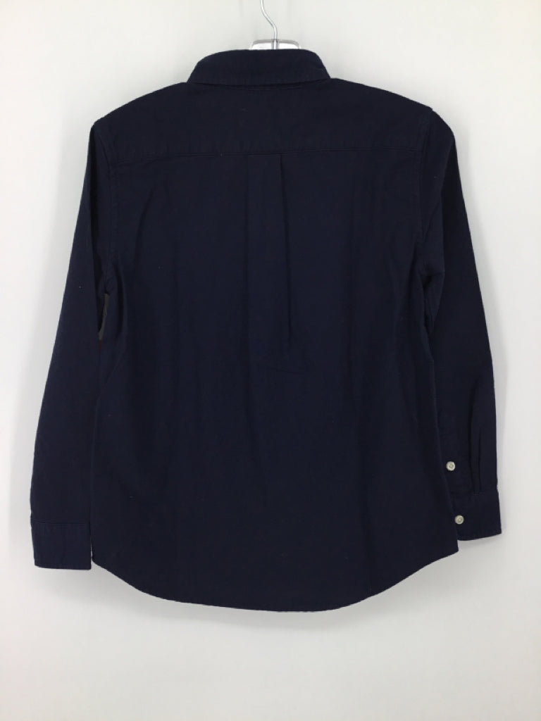 Ralph Lauren Child Size 7 Navy Solid Shirt - boys