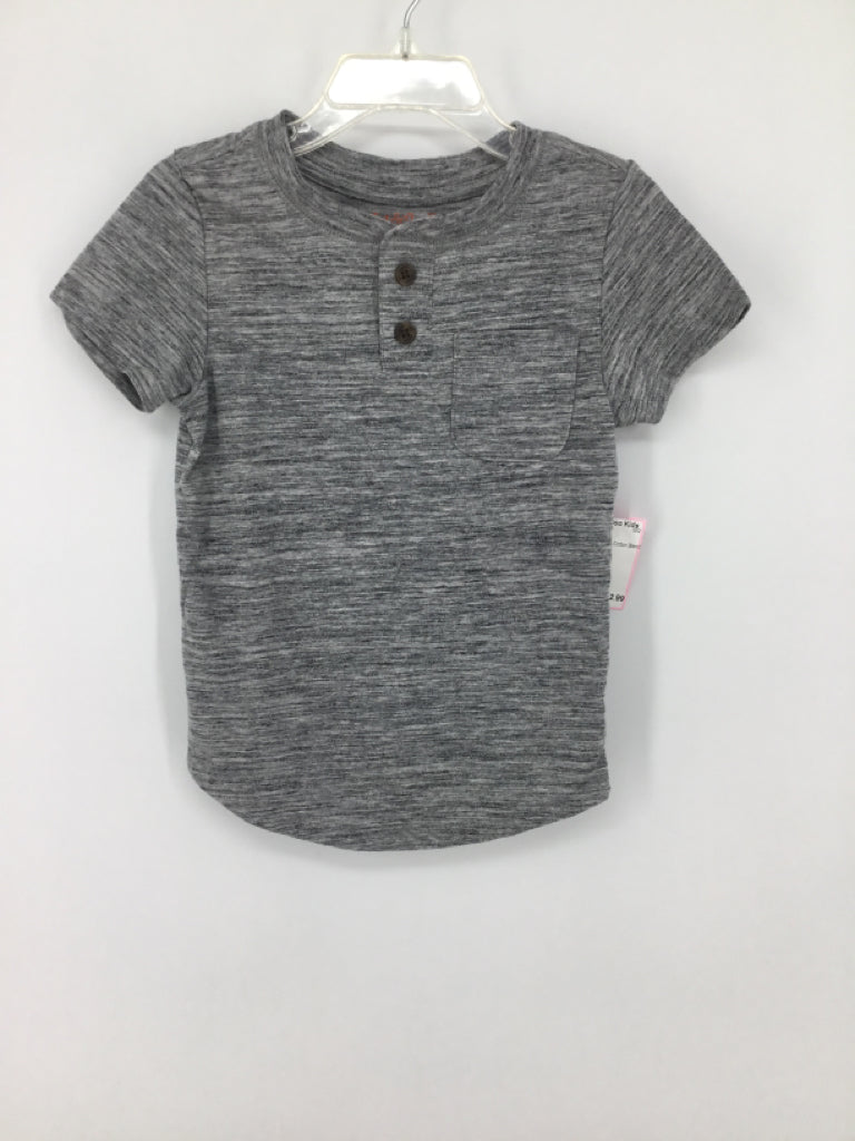 Cat & Jack Child Size 2 Gray Marbled T-shirt
