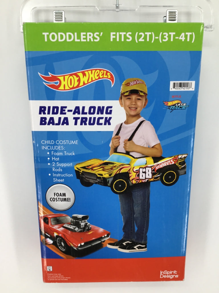 Hot Wheels Child Size 2 Yellow Ride-Along Baja Truck Halloween Costume