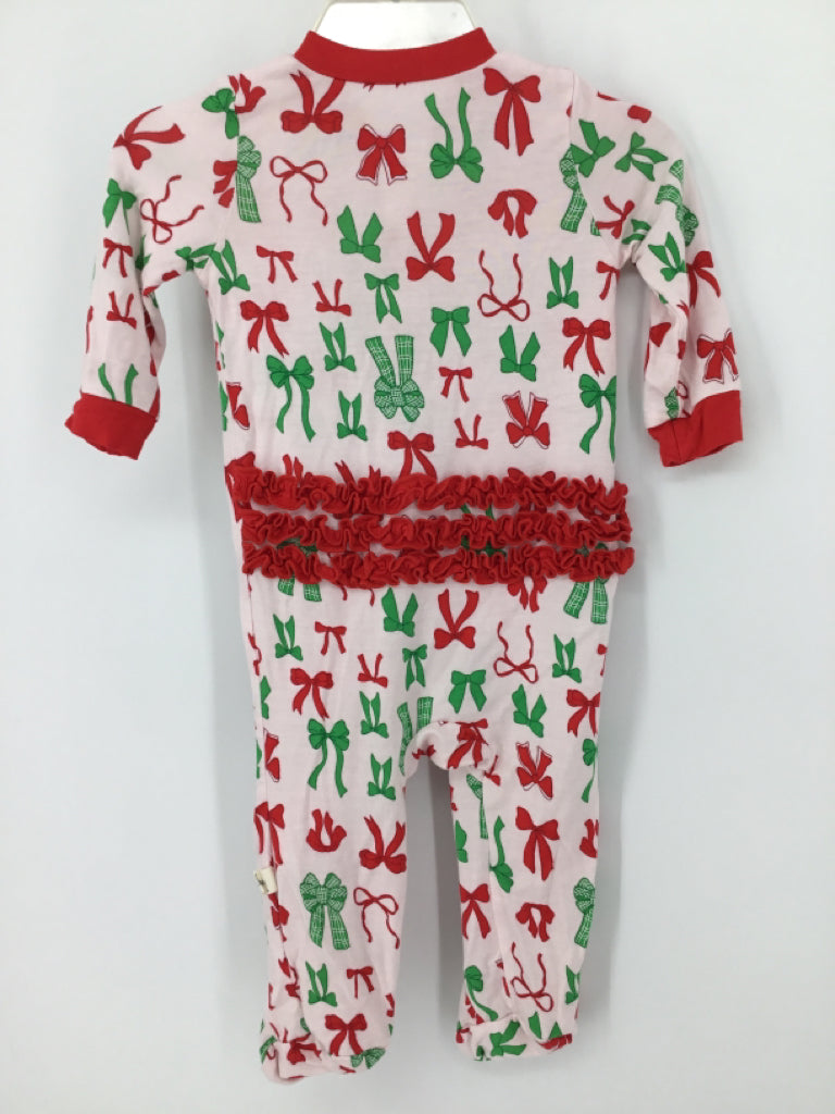 Milkberry Child Size 0-3 Months Red Christmas Sleeper