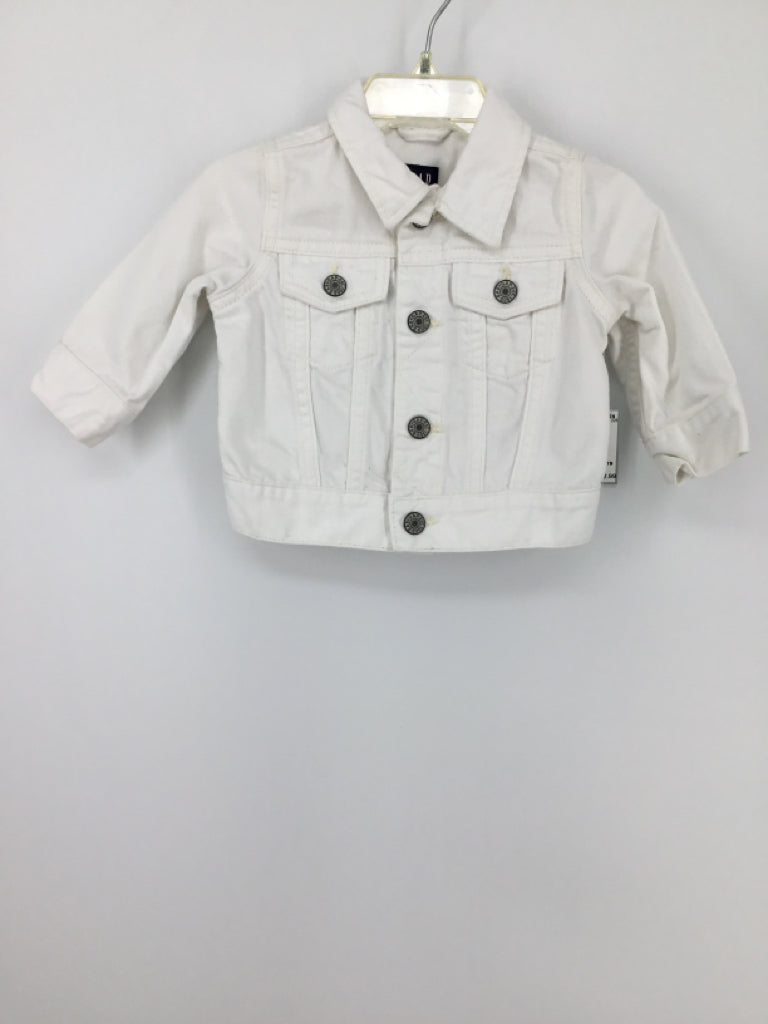 Gap Denim Child Size 3-6 Months White Jacket - girls