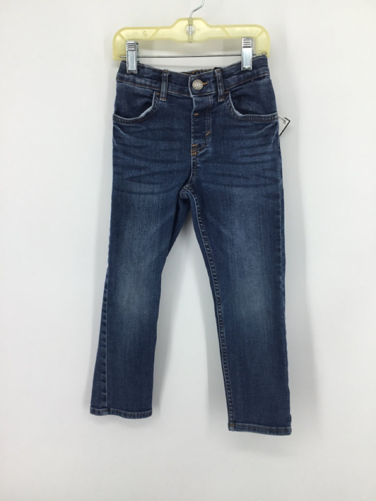 & Denim Child Size 6 Blue Solid Jeans - boys