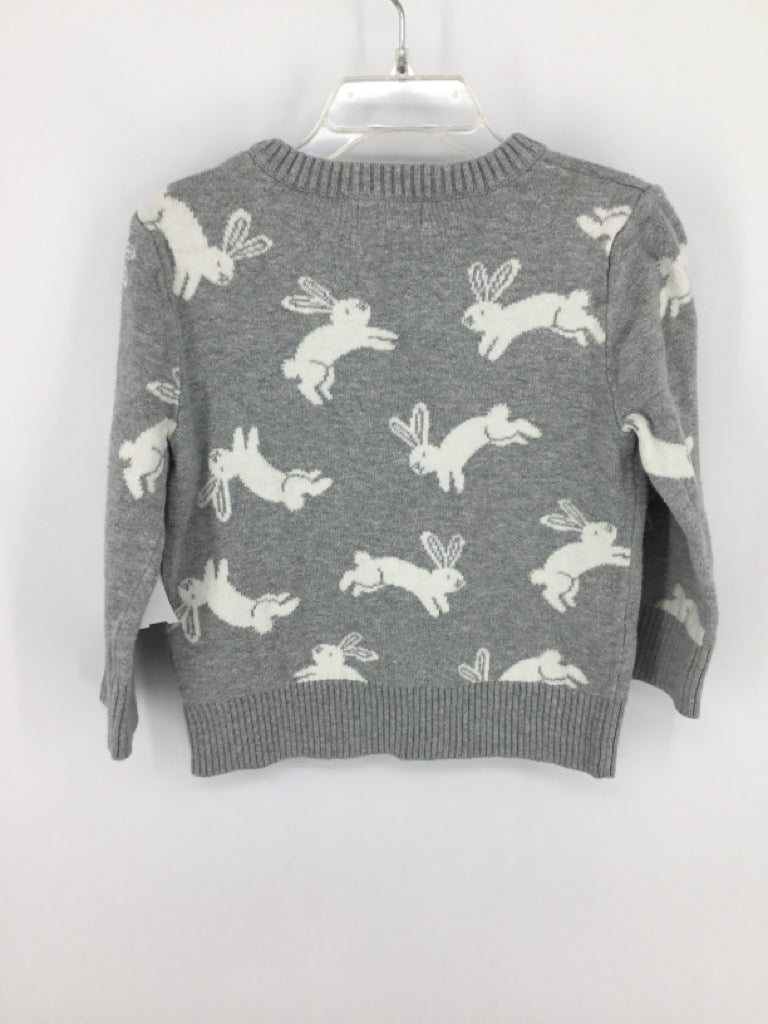 Cat & Jack Child Size 3 Gray Easter Sweater