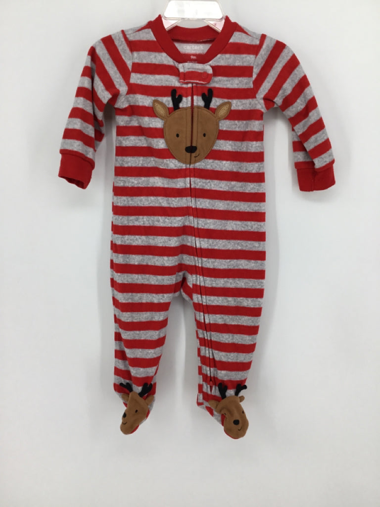 Just One You Made by Carters Child Size 9 Months Red Christmas Sleeper