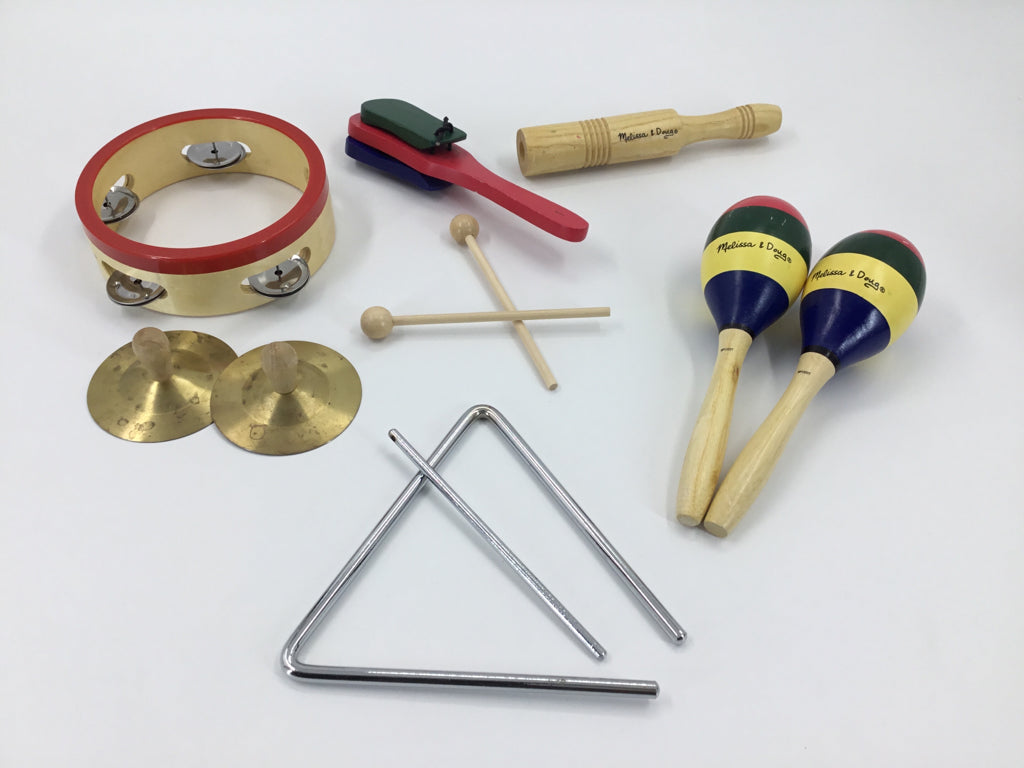 Melissa & Doug Band-in-a-Box Musical Instrument Set - 10 pcs