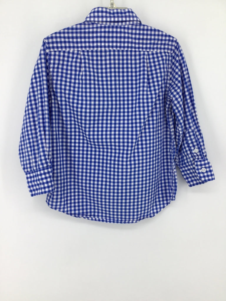 Crewcuts Child Size 3 Blue Gingham Shirt - boys