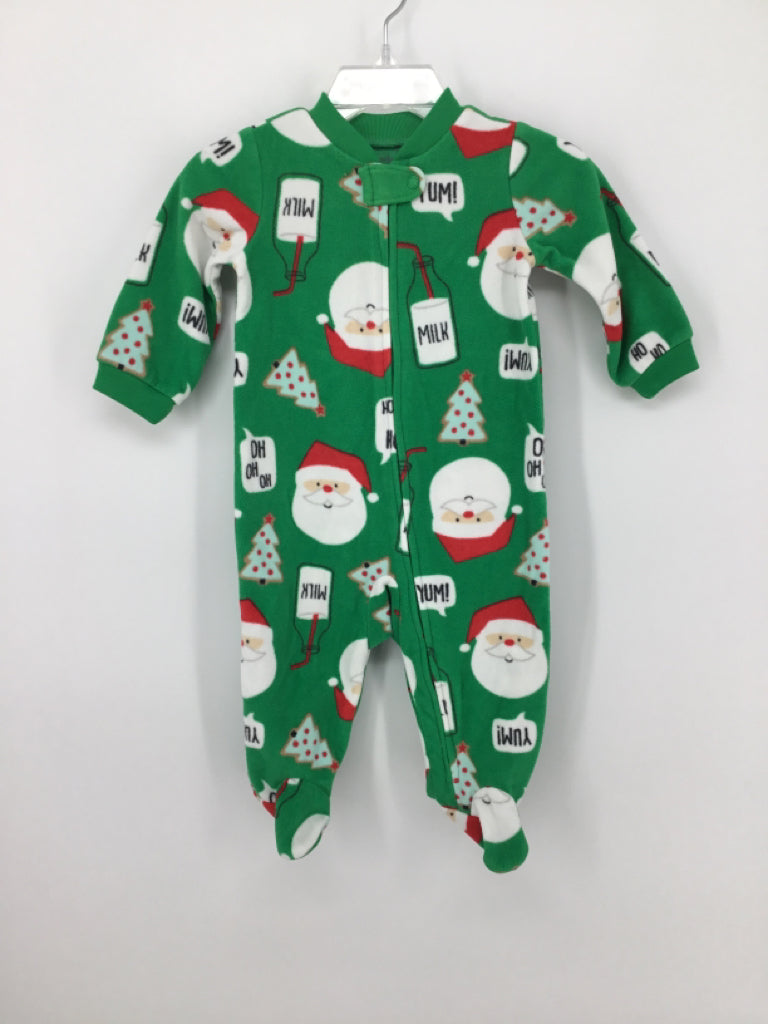 Simple Joys made by Carters Child Size 3-6 Months Green Christmas Sleeper