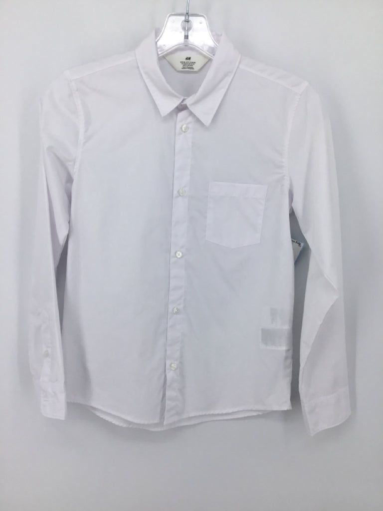 H & M Child Size 12 White Solid Shirt - boys