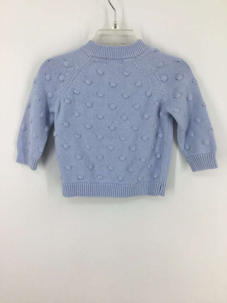 Cat & Jack Child Size 3-6 Months Blue Solid Sweater - boys