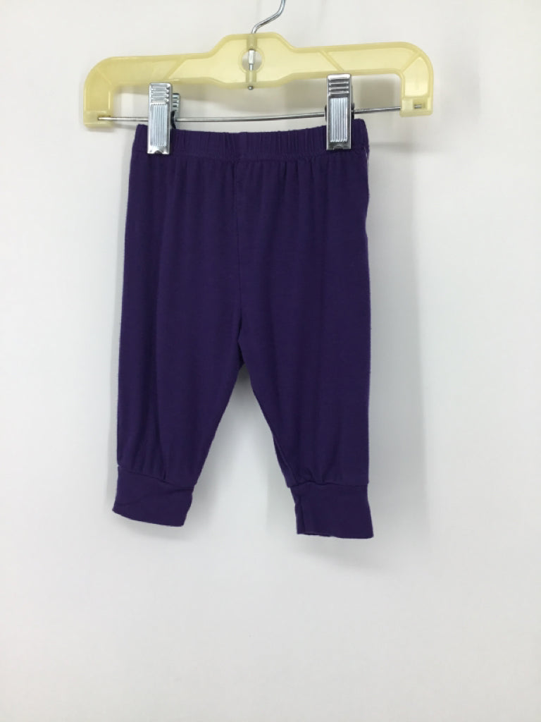 Kyte Child Size Newborn Purple Solid Pants - boys