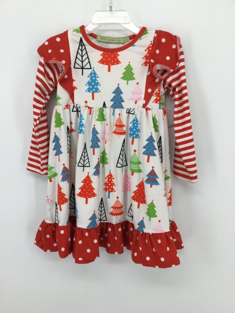 Millie Loves Lily Child Size 3 Red Christmas Dress
