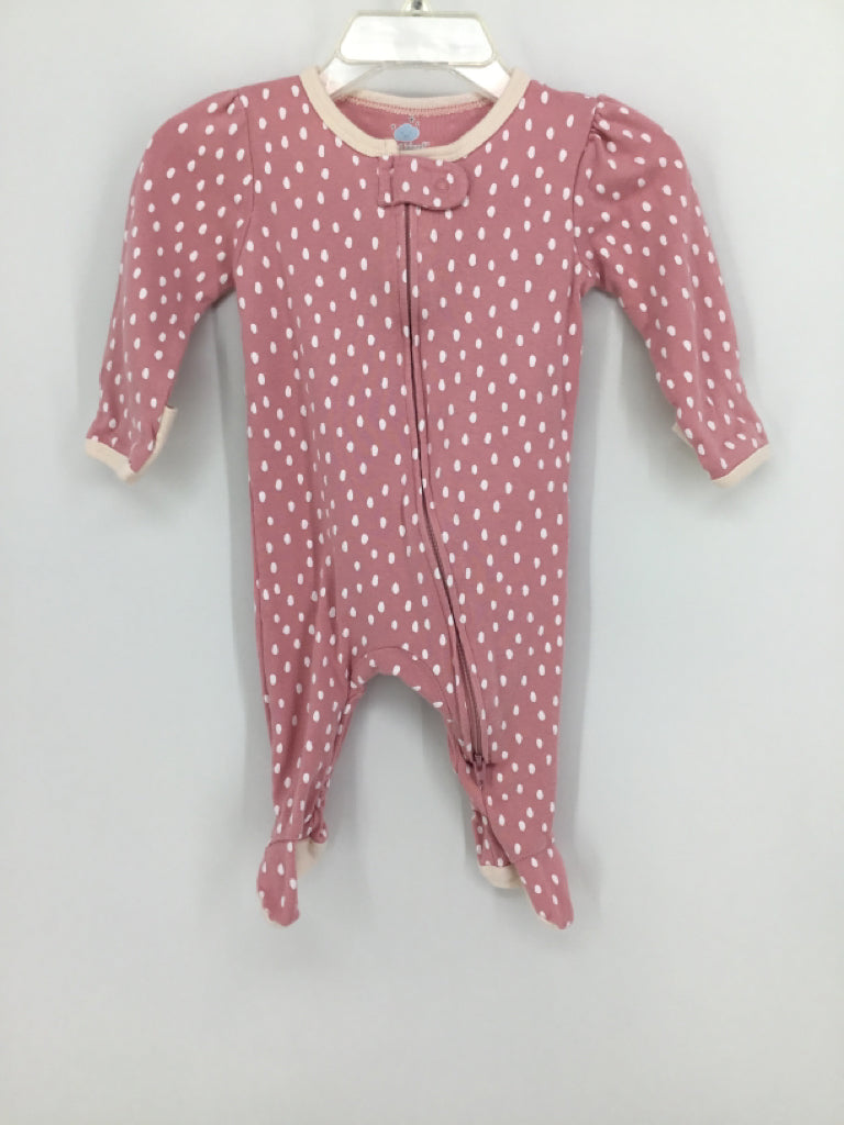 cloud island Child Size 0-3 Months Pink Sleepers