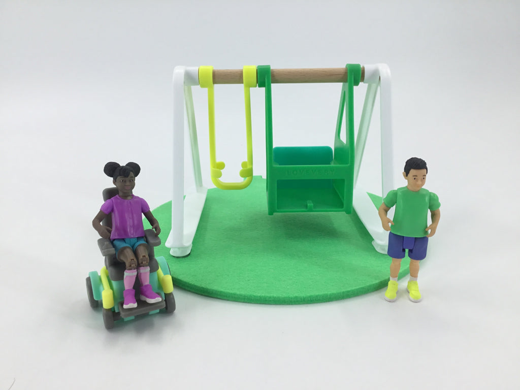 Lovevery The Connector Friends & Swing Set Figures Wheelchair