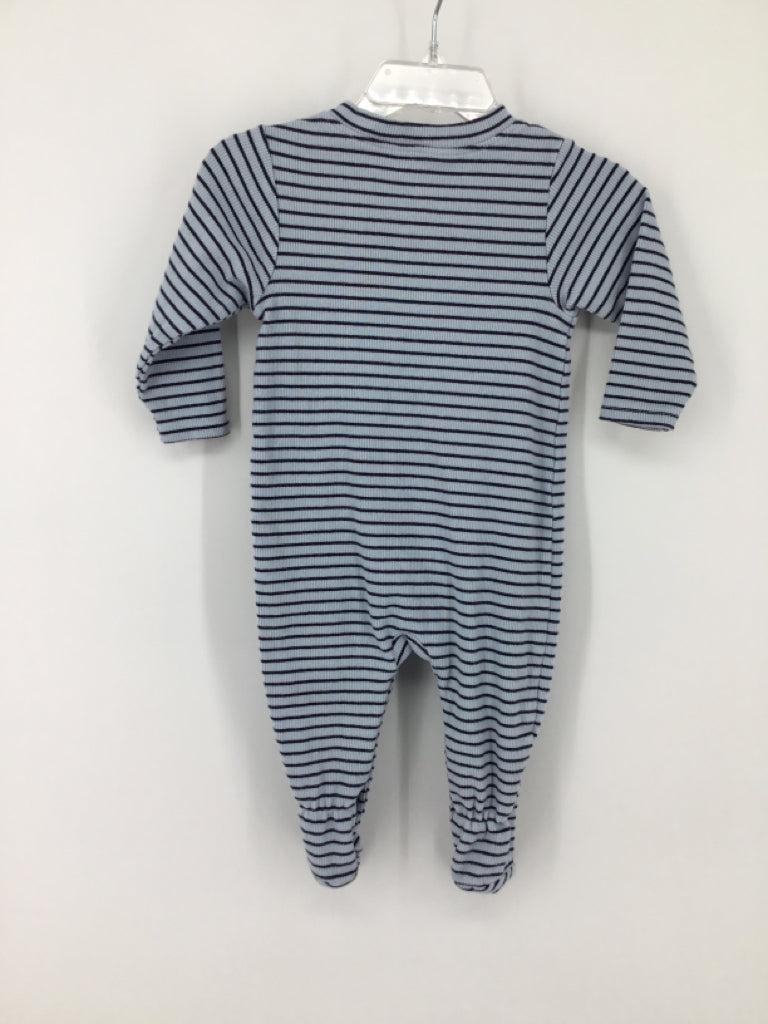 Ever & Ever Child Size 6 Months Blue Stripe Outfit - boys