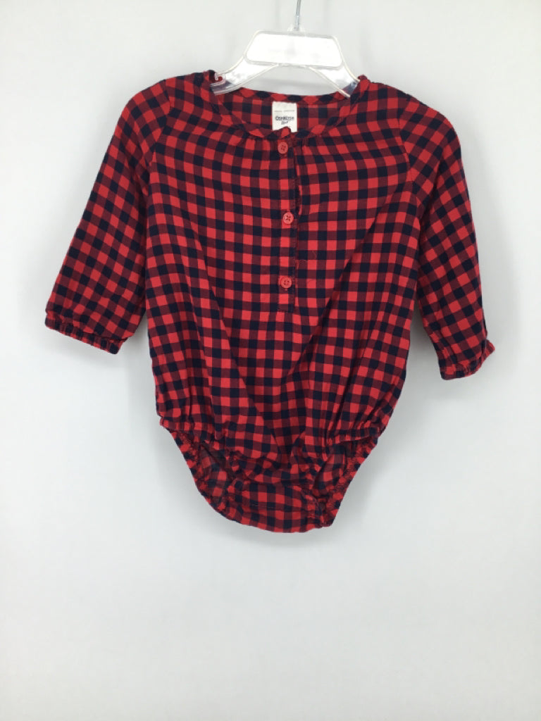 OshKosh B'gosh Child Size 9 Months Red Onesie