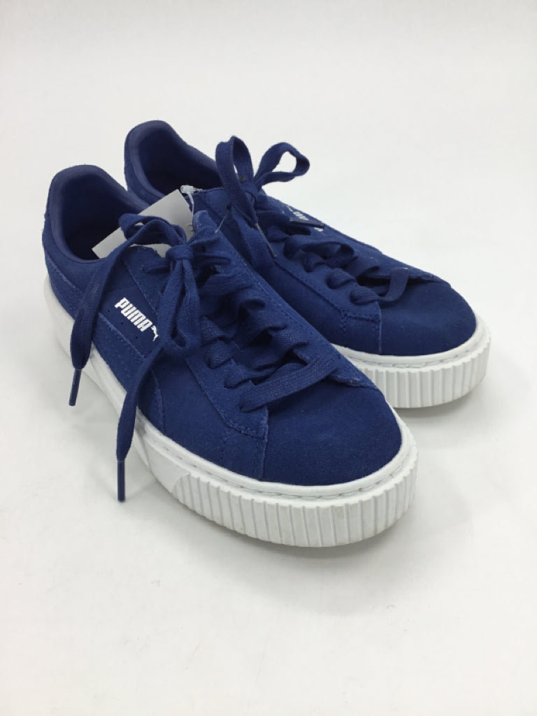 Puma Child Size 6 Youth Blue Sneakers