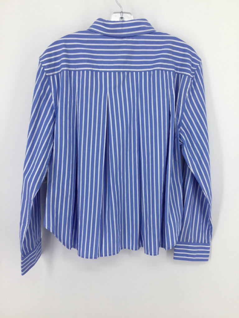 Ralph Lauren Child Size 12 Blue Stripe Shirt - boys