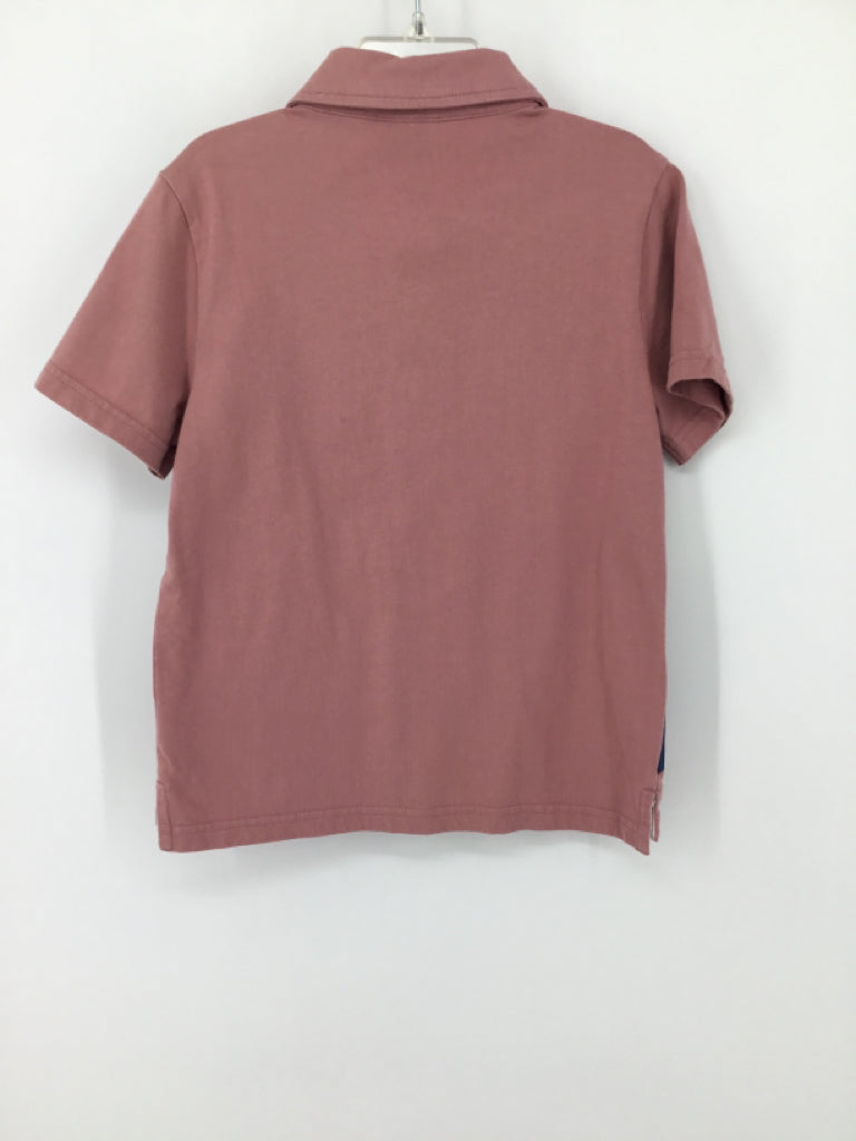 Janie and Jack Child Size 5 Pink Solid Shirt - boys