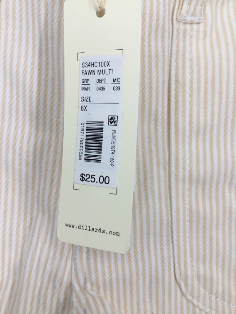 Copper Key Child Size 6 Tan Shorts - girls