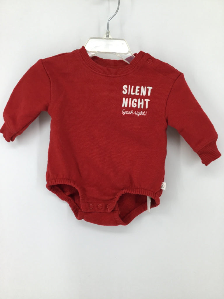 Little Planet Child Size 3 Months Red Christmas Outfit
