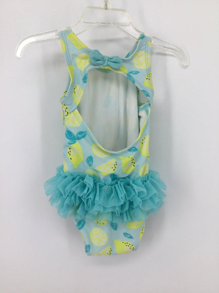 Cat & Jack Child Size 6-9 Months Blue Swimwear - girls