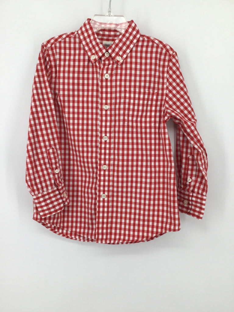 Crewcuts Child Size 4 Red Gingham Shirt - boys