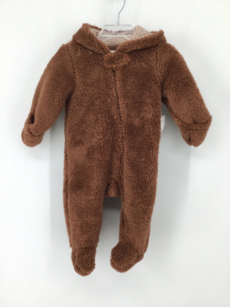 Just One You Made by Carters Child Size 6 Months Brown Solid Outerwear - boys