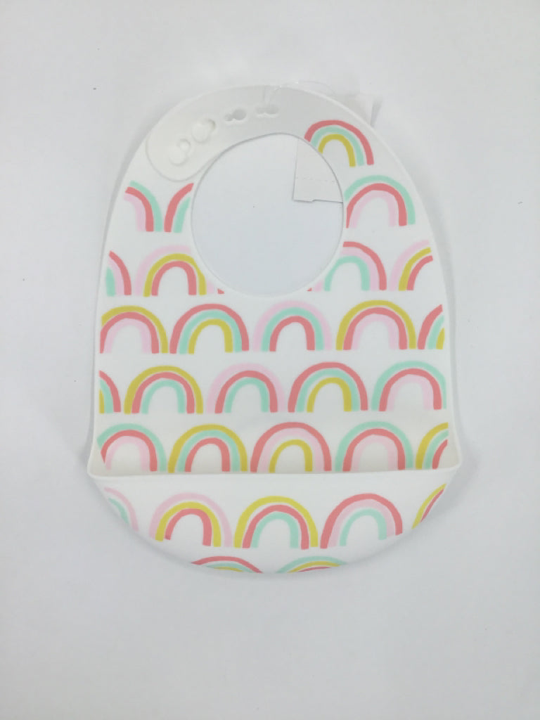 cloud island Pink Silicone Bib