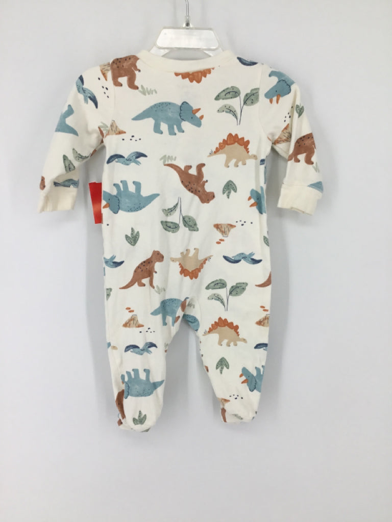 Carter's Child Size 6 Months White Sleepers