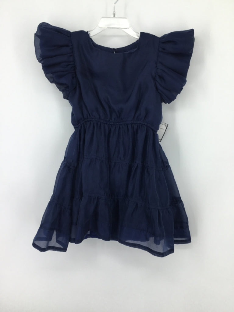 Bardot Junior Child Size 6 Navy Dress - girls