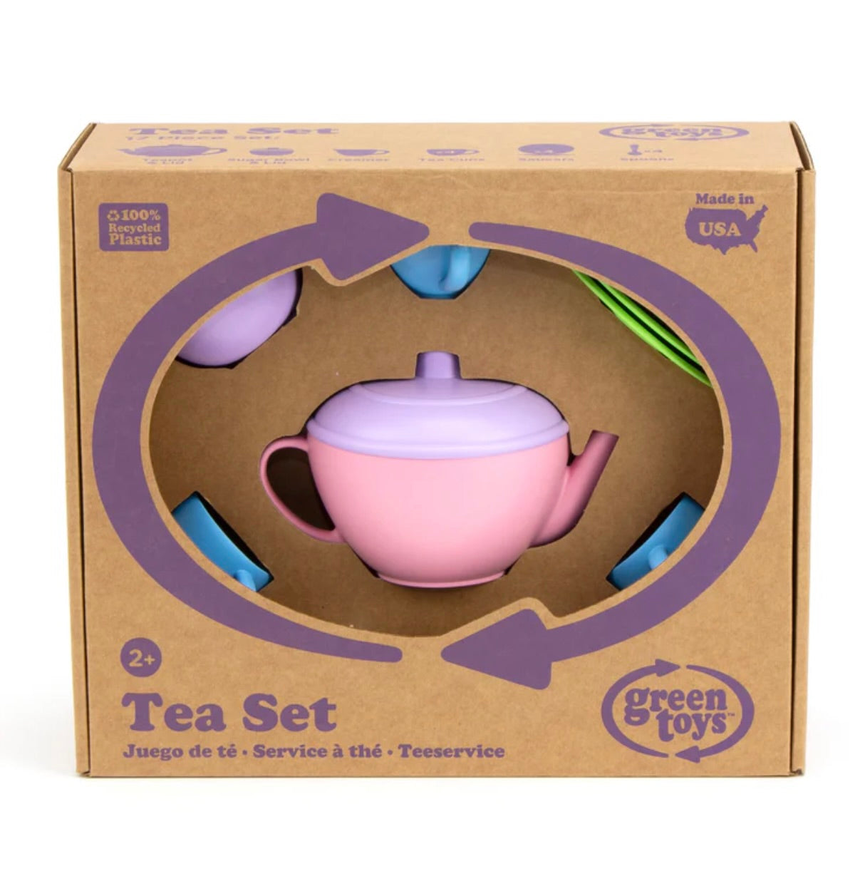 Green Toys - Tea Set (Pink)